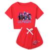 Clothing Sets Girls Children's Half-body Comfortable Cartoon Printed Short-sleeved Shorts Soft Casual Clothing Set