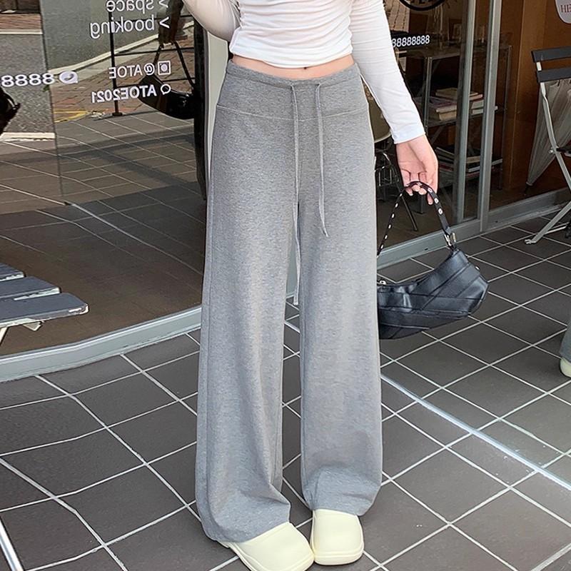 

Maternity pants new wide-leg pants spring and autumn outer wear support drape flared pants summer thin styles early, middle and late pregnancy XXXL（160-180） светло-серый