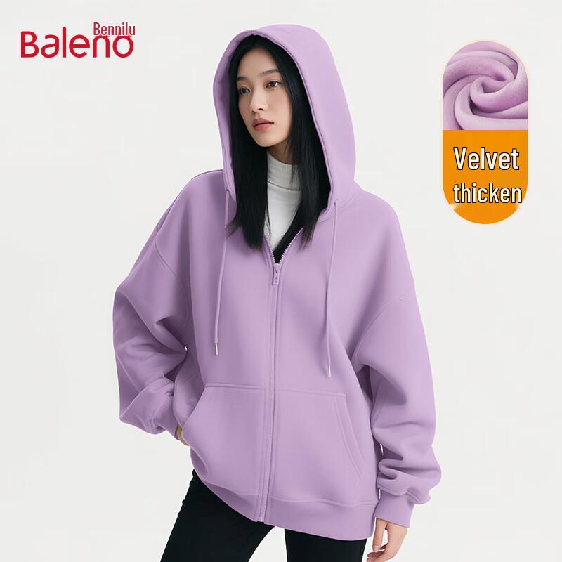 Baleno Women's Fleece Lined Full-Zip Hoodie