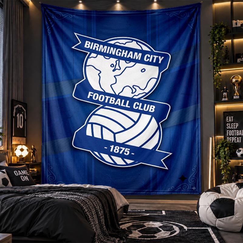 Nástěnná tapiserie s potiskem Birmingham City Látka do obývacího pokoje, ložnice, domácí dekorace