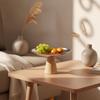 Fruit Bowl with Pedestal Base Stainless Steel for Dining Table, Parties, Hosts