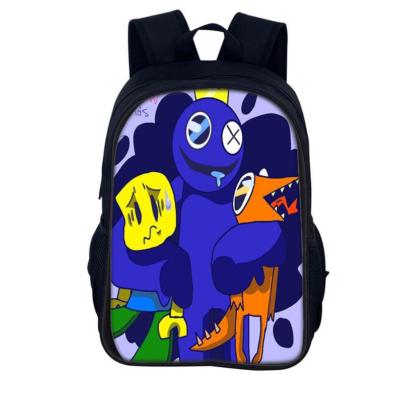 Rainbow Friends Kids Backpack With Polyester Material And Spacious Design For School And Daily Use