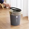 Garbage Bin with Pressure Ring No Lid Space-Saving Plastic Kitchen