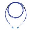 Optical Fiber Patch Cord Armored Jumper Single Mode 2 Core Optic Cable LC UPCLC UPC Blue(5meter )
