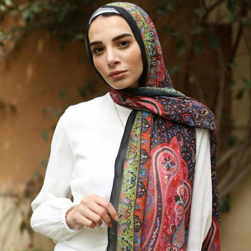 Ethnic Style Chiffon Printed Beach Wrap With Sun Protection For Women Style A