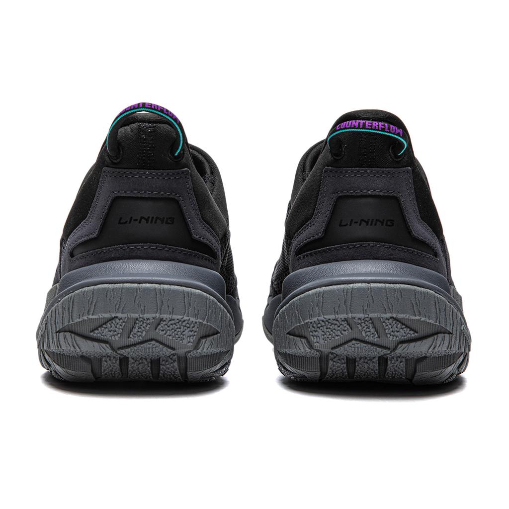 New LiNing CF Tracing Collection, Xingshan 3 Lite Cushioning, Wear Resistant Low top Casual Shoes Unisex Black AGLU147-1