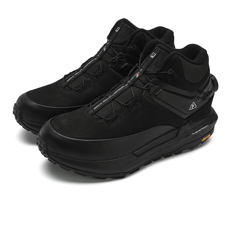 FILA Boa Explorer 2 High Comfortable Fleece Durable High-Top Running Shoes Women sneaker Black A12W441110FBK