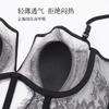 French underwear women's sexy thin eyelashes lace beautiful back underwear soft steel ring large chest small large size bra