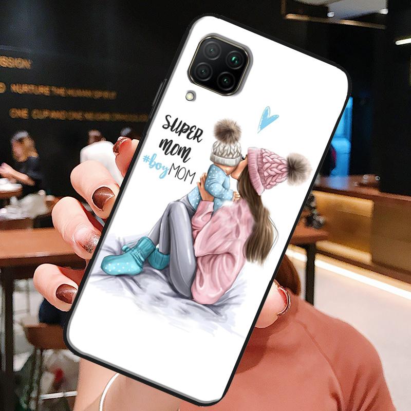 SUPER MOM MOTHER MAMA CUTE BABY For Huawei Honor X8a X7a X9a X8 50 70 90 Lite Magic5 Pro P20 P30 P40 P50 P60 Nova 9 5T Case