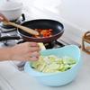 Use Convenient Storage Kitchen Supplies Rice Washing Sieve Drain Basket Rice Bowl Vegetable Basket