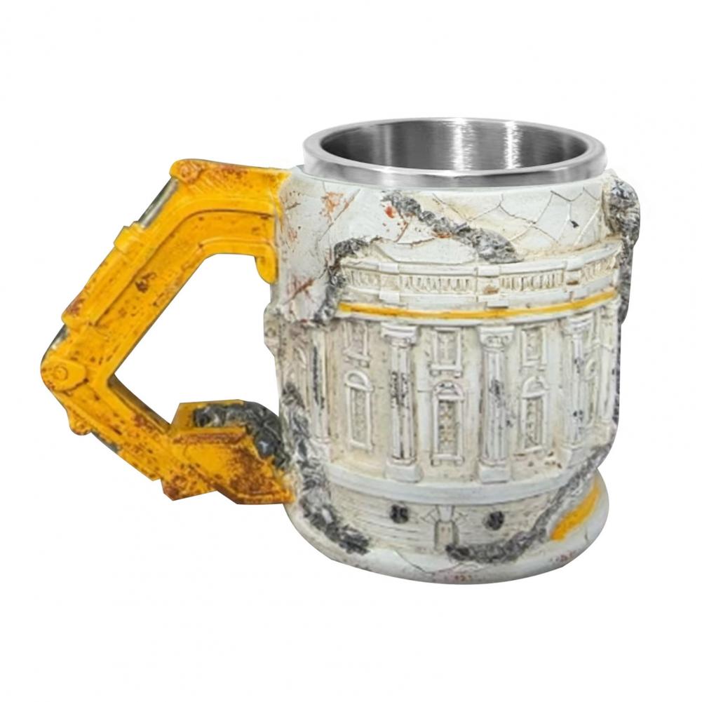 Demolition Excavator Mug 3D Themed Construction Coffee Cup with  Someone Lied  Print 15oz Novelty Gift for Workers Fans