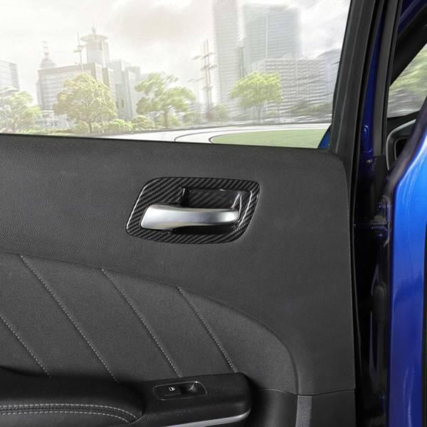 5-Color ABS Carbon Fiber Inner Door Handle Bowl Cover Trim