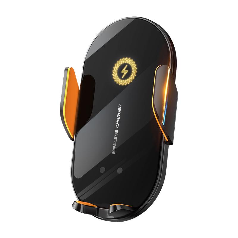 Smart Infrared Wireless Car Charger & Auto-Closing Phone Holder with Fast Charging