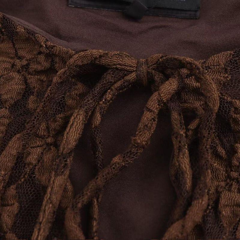 Kaslead New Arrival Women's Clothing Fashion Style Fashion Lace Round Neck Long Sleeves Long Dress 4661257