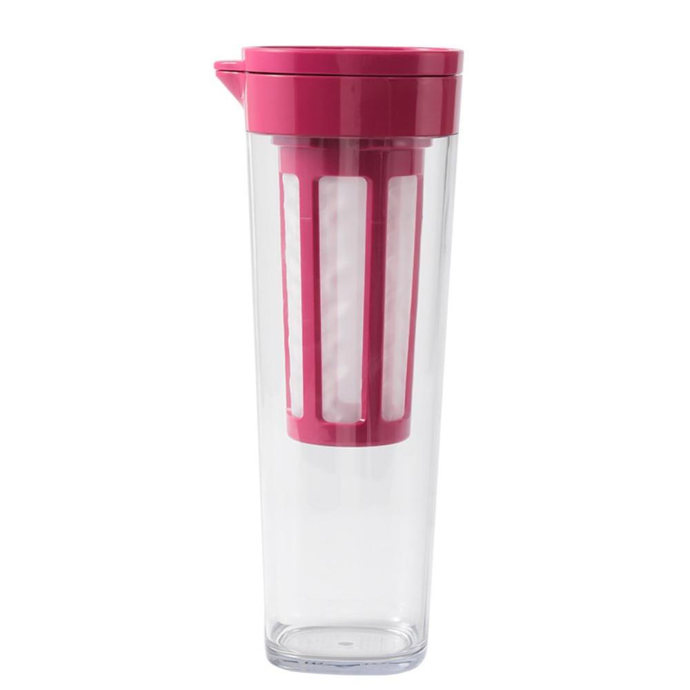 Transparent Beverage Pitcher 1.1L Water Jug Cold Drink Cup Cold Water Kettles  Beverage красный