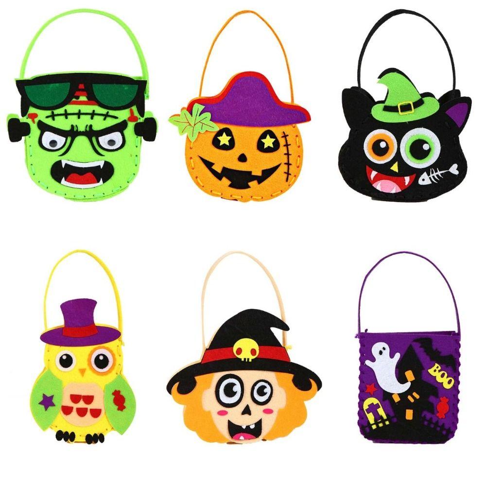 Ghost Bat DIY Trick or Treat Bag Trick Or Treat Pumpkin Handbag  Halloween Gift