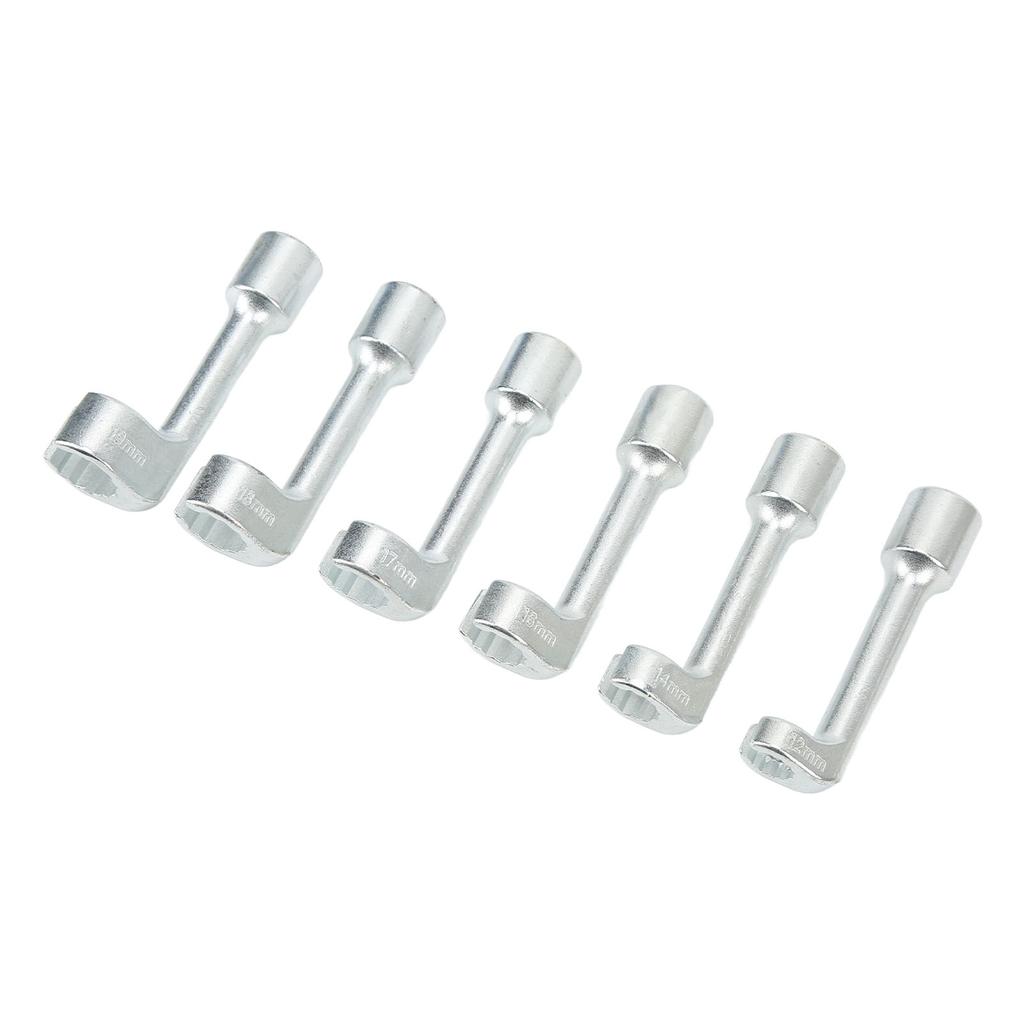 6PCS Fuel Injector Line Injection Socket Set 12in 12mm 14mm 16mm 17mm 18mm 19mm Fuel System Tools