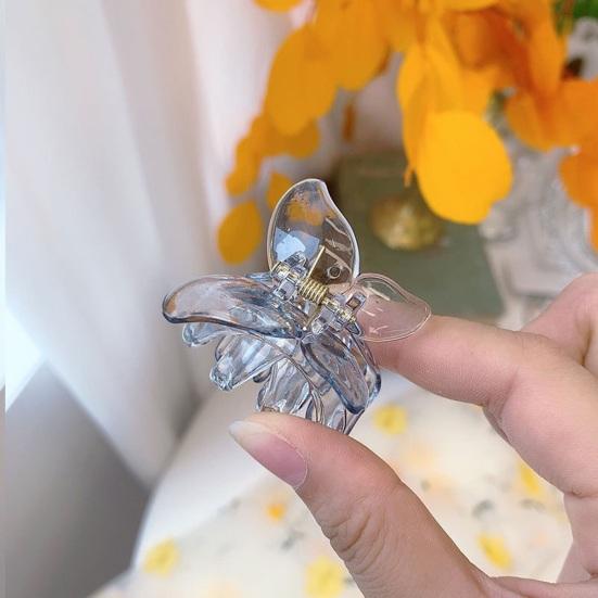 Horquilla de mariposa para mujer, garra para el pelo transparente 3D antideslizante, flequillo decorativo ligero, herramienta de peinado, accesorios para el cabello para mujer, sombreros para niños