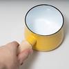 Pearl Metal Milk Pan, 3.9 inches (10 cm), Enamel, Enamel, Yellow, Petitto HB-5066