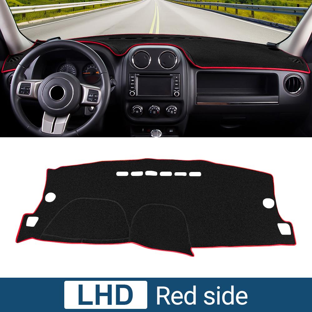 Do Jeep Compass 2009 2010 2011 2012 2013 2014 2015 2016 Pokrowiec na deskę rozdzielczą samochodu, podkładka chroniąca przed światłem, dywaniki anty-UV, pokrowiec antypoślizgowy