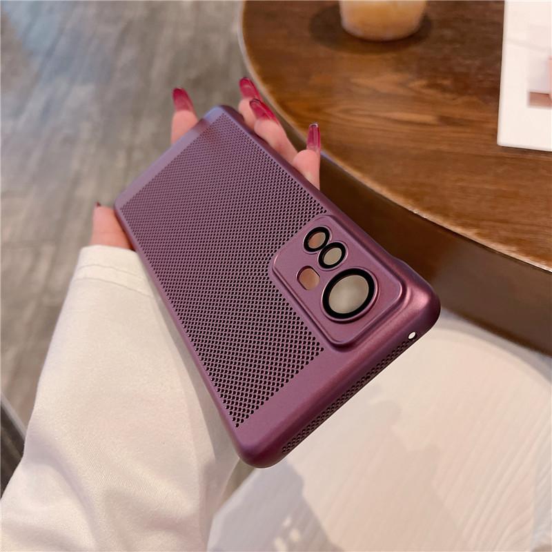 Carcasă fără cadru de disipare a căldurii cu film pentru lentile pentru Xiaomi 12 12x 12s 13 Pro Lite Civi2 Grilă de răcire respirabilă Husă tare pentru PC Protectie din spate