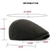 HT4948 Berets for Men Women New Autumn Winter Cap Artist Painter Wool Beret Hat Male Female Ivy Flat Cap Fleece Lined Beret Cap