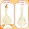 One Silly Goose Stuffed Animal, 19.7 Inch Soft Goose Doll Plush Toy Hugging Pillow, Cute Duck Stuffed Animal, Goose Stuffed Plush Toys Gifts for Kids