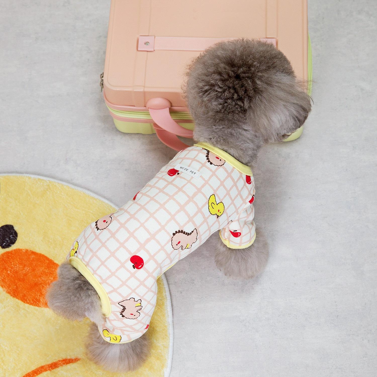 

Комбинезон для домашних животных с четырьмя лапами, весенний и осенний комбинезон для собак, товары для животных, динозавр, домашняя одежда для сна, одежда для щенков XXL