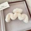 14cm Large Hair Claw Fashion Plush Big Crab Hair Clip For Women Back Clip For Thick Hair Cute Plush Ponytail Hair Accessories