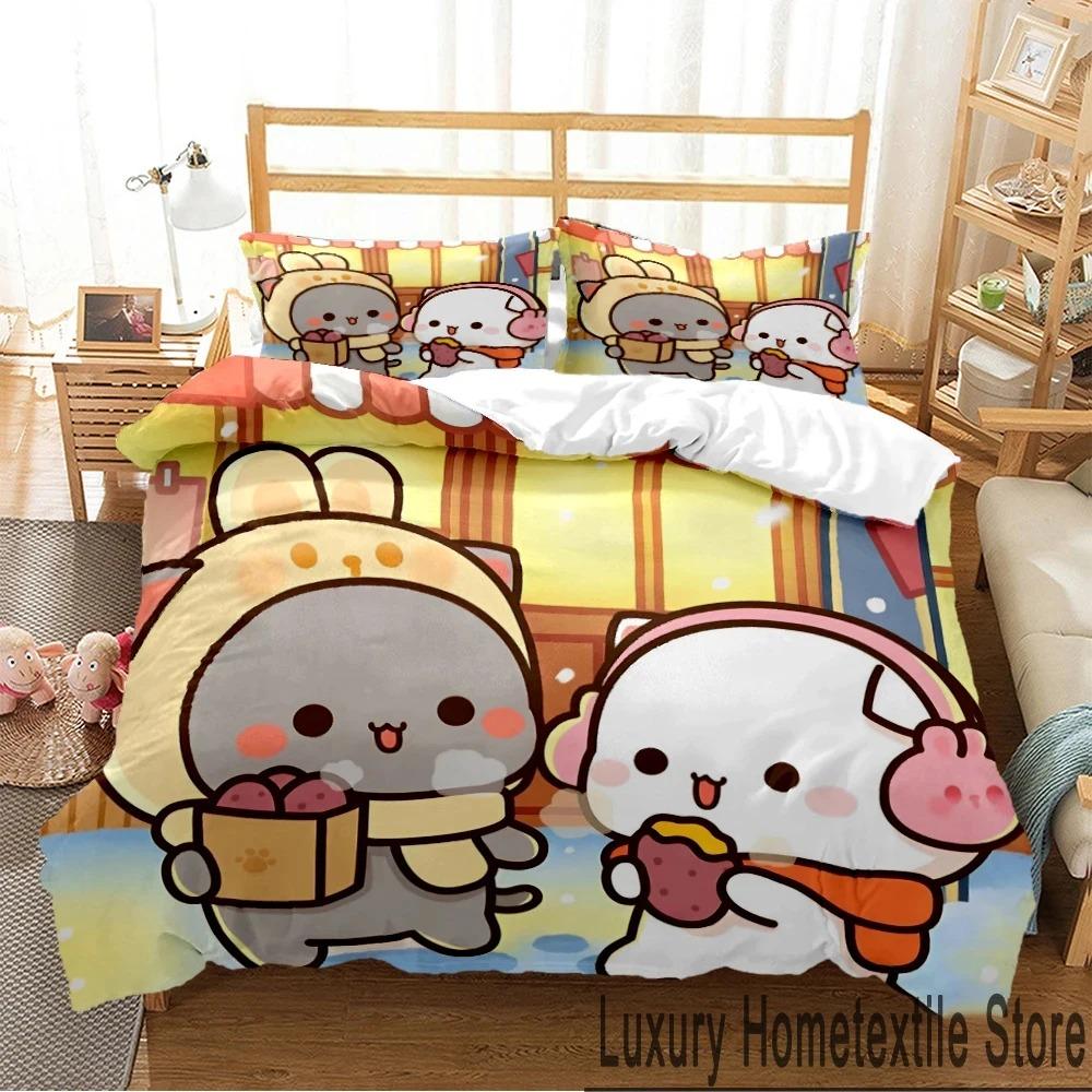 3D Print Bubu Dudu Cartoon Bear Panda Bedding Set Boys Girls Twin Queen King Size Duvet Cover Pillowcase Bed boys Adult