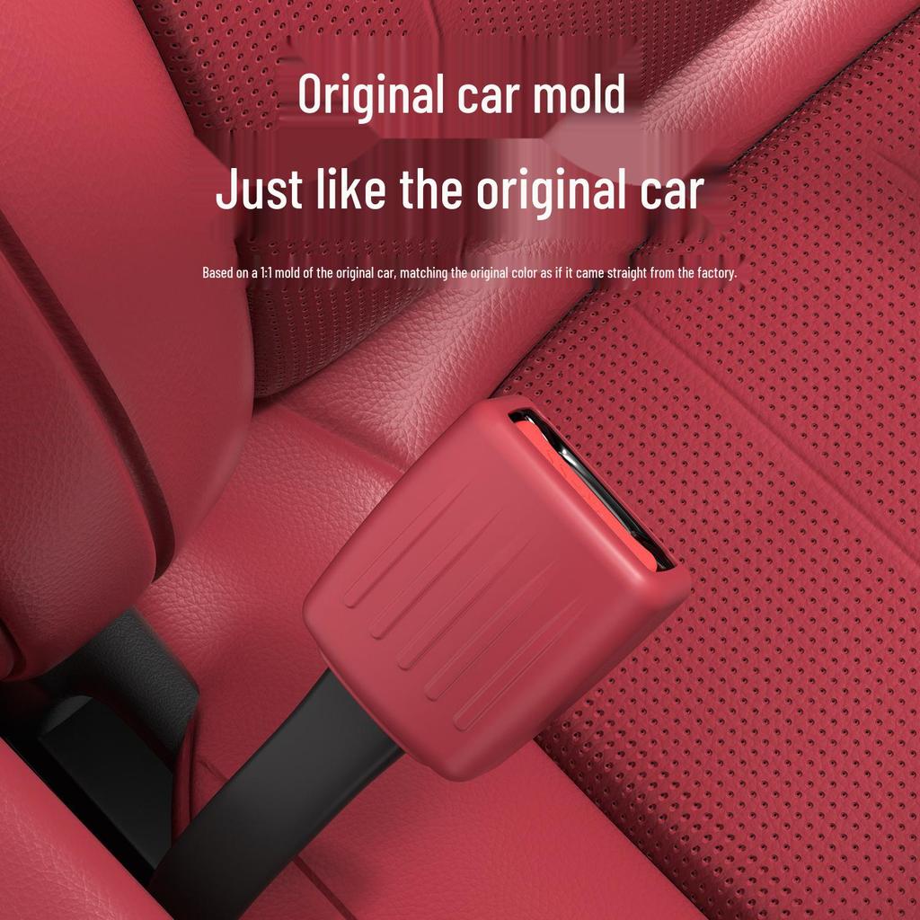 Silicone Seatbelt Base Anti-Collision Protective Sleeve for AITO M8 M9 Car Interior Decoration.