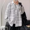2025 autumn new national tide coat men's Korean version trend loose casual high sense small fragrant plaid jacket top