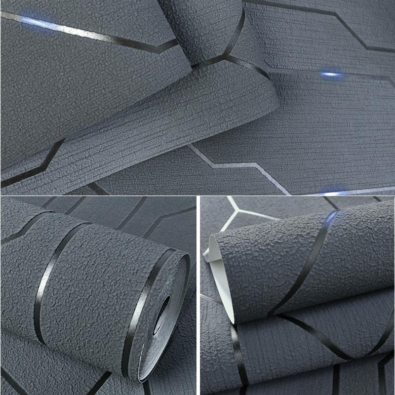 Diatom Mud Pattern Suede Velvet Wallpaper Light Luxury Bedroom Living Room Home Decoration Thickened Foam Non-woven 3D Wallpaper