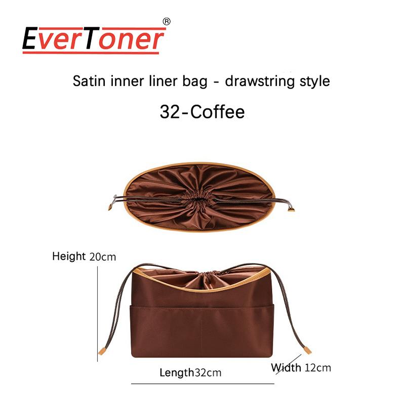 EverToner Bag Organizer Insert for H Cabasellier 35 Satin Lined Inner Bag Support Storage Liner Handbag Shaper & Accessories