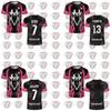Camisetas de Julho Ninetta Toto Rosa Respirável Treinamento Dp Camisas de Futebol Moda de Verão Casual Esportes Camisetas de Rapper Francês