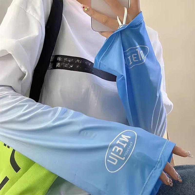 

Солнцезащитные ледяные рукава Рукава из ледяного шелка Рукава Женские Защищающие от УФ-лучей нарукавники