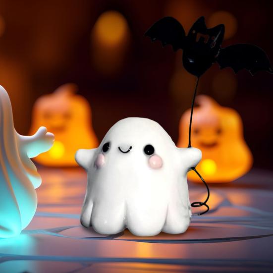 Halloweenská ozdoba Duchové Netopýři Vyřezávaná pryskyřičná soška Vodotěsná Halloweenská figurka Vnitřní Venkovní Dekorace