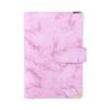 Zipper Envelope PU Leather Notebook Binder 6 Ring Binder Marble Budget Binder Marble Notebook