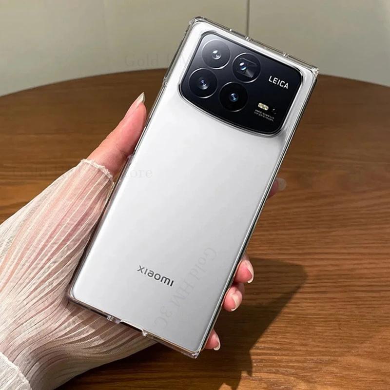 För Xiaomi Mix Fold 4 HD Transparent Telefonfodral för Mi Mix Fold 3 2 Hårt PC-skyddsfodral för Mix Fold 2 Klart Tufft Fodral För Mix Fold 4 3 2 Fundas