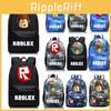 Roblox Pattern Kids Schoolbag Backpack With Starry Background And Large Capacity