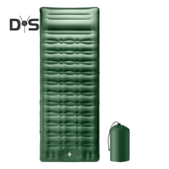 

Надувной спальный коврик со встроенным насосом, легкий, утолщенный, портативный, герметичный, для одного человека, для кемпинга, пешего туризма, влагостойкий надувной матрас армия зеленый