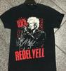 Billy Idol Rebel Yell Signature Black Cotton T Shirt Full Size S-5XL Unisex T-Shirt