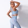 Summer Patchwork Digital Printed Sports Underwear Fitness Yoga Bra Beauty Back Tight Top