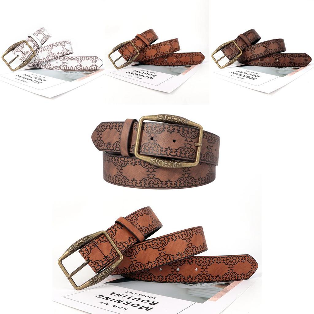 Summer Trendy Pu Leather Waist Belt For Women Ethnic Vintage Fashion