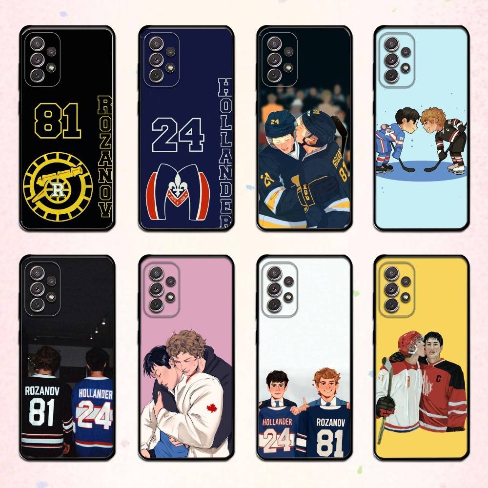 Ice hockey H-Heated R-Rivalry Phone Case For Samsung S 25,24,23,22,30,21,10,9,Ultra,Plus,Lite,FE,4,5 G Soft Black Case