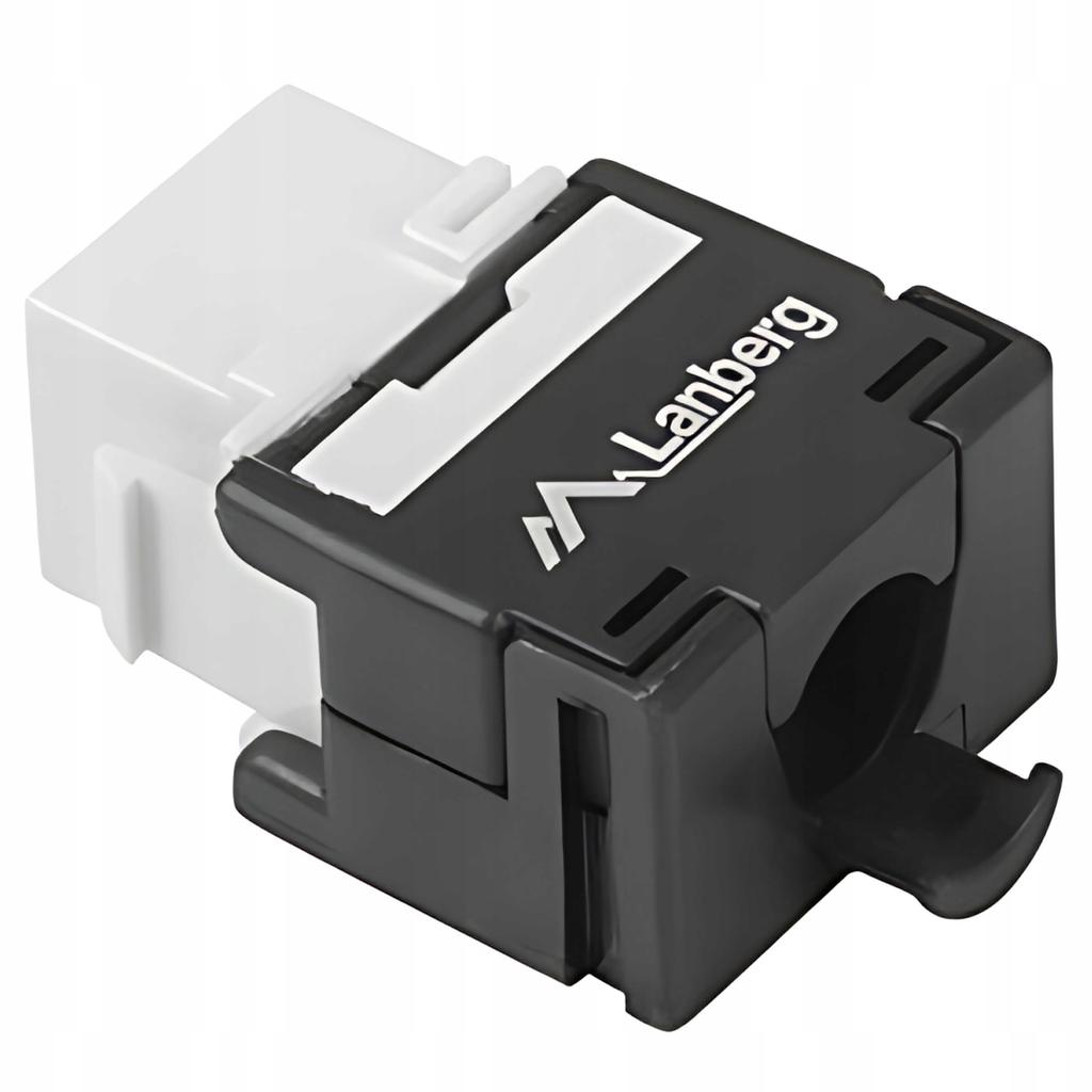 Moduł Keystone Lanberg gniazdo RJ45 -> LSA beznarzędziowy UTP kat.6 180° do puszki montażowej