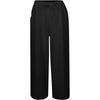 Women's casual wide-leg pants elastic waist lace-up trousers