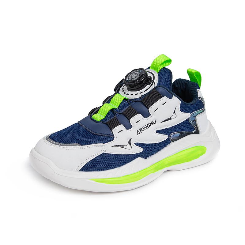 

Primary and secondary school students autumn rotating button dad shoes comfortable boys and girls casual sports running shoes new handsome 30 yards inner length about 18.2CM