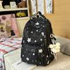 Schoolbag Japanese Ins New High-value Cute Casual Backpack Female Multi-compartment Junior High School Students Light and Sweet Backpack