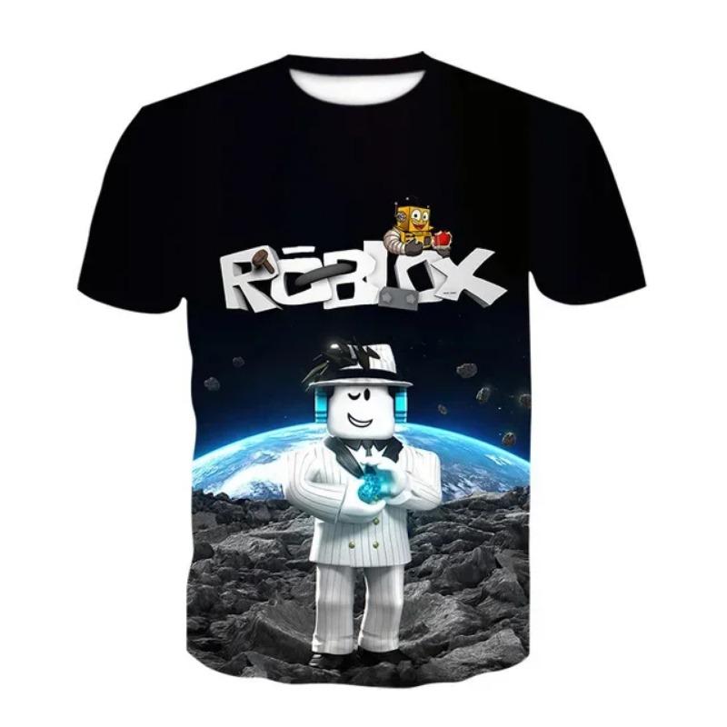 Camiseta Infantil Disfraces Cosplay Niño Dibujos Animados Manga Corta Top Estampado 3D